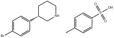Piperidine, 3-(4-bromophenyl)-, (3S)-, 4-methylbenzenesulfonate (1:1) Structural