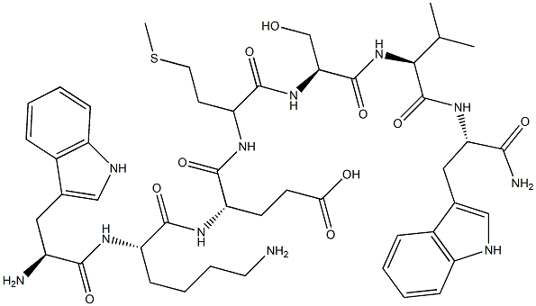 H-tryptophyl-lysyl-glutamyl-methionyl-seryl-valyl-tryptophylamide
