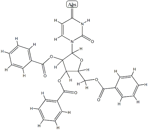 Uridine,4-thio-, 2',3',5'-tribenzoate (6CI,7CI,8CI,9CI) Structural