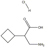 rac 3-Amino-2-cyclobutyl-propionic acid x HCl Structural