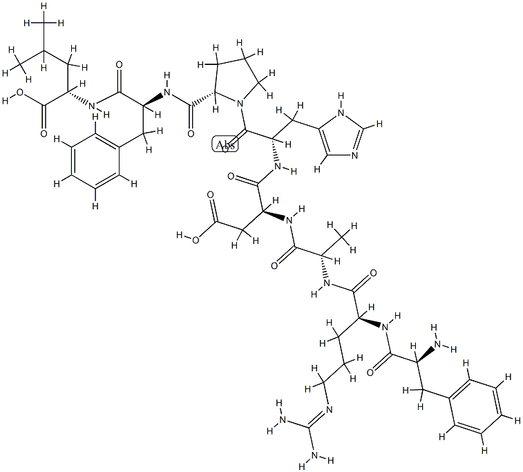 H-PHE-ARG-ALA-ASP-HIS-PRO-PHE-LEU-OH ACETATE SALT Structural