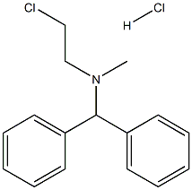 Benzenemethanamine,N-(2-chloroethyl)-N-methyl-a-phenyl-, hydrochloride (1:1) Structural
