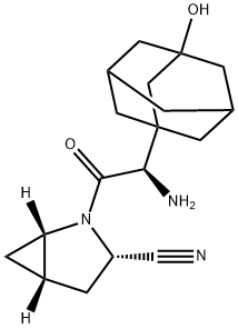 2-Azabicyclo[3.1.0]hexane-3-carbonitrile, 2-[(2R)-2-aMino-2-(3-hydroxytricyclo[3.3.1.13,7]dec-1-yl)acetyl]-, (1S,3S,5S)- Structural