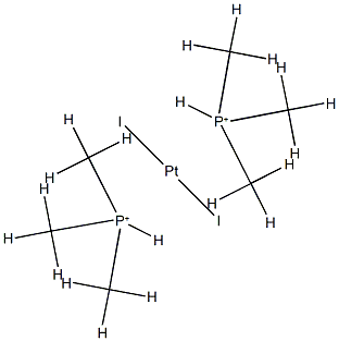 diiodoplatinum, trimethylphosphanium Structural