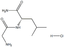 H-Gly-Leu-NH2 · HCl Structural