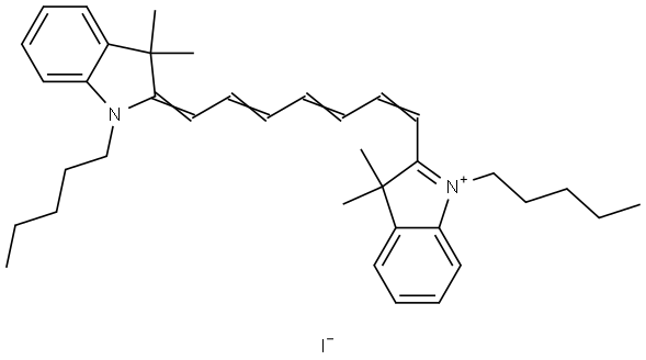 dipentyl-3,3,3',3'-tetramethylindocarbocyanine Structural