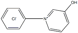 Pyridinium,3-hydroxy-1-phenyl-, chloride (1:1) Structural