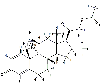 Desoxymetasone 21-Acetate Structural