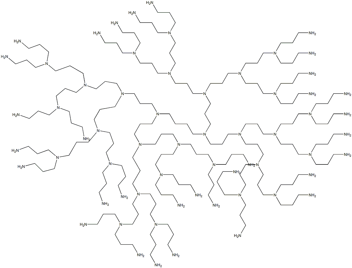 DAB-AM-32, POLYPROPYLENIMINE DOTRIACONTA -AMINE DENDRIMER, GENERATION 4.0 Structural