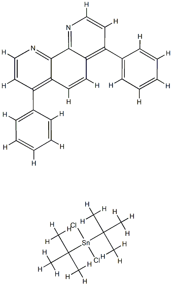 ditert-butyl(dichloro)stannane:4,7-diphenyl-1,10-phenanthroline Structural