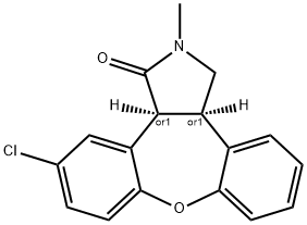 1H-Dibenz[2,3:6,7]oxepino[4,5-c]pyrrol-1-one, 11-chloro-2,3,3a,12b-tetrahydro-2-Methyl-, (3aR,12bS)-rel-