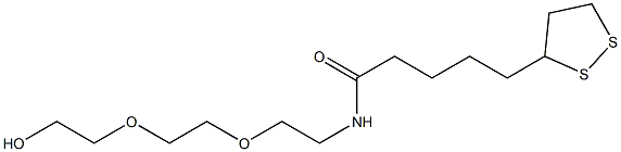 Lipoamido-PEG2-alcohol Structural