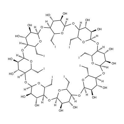 OCTAKIS-6-IODO-6-DEOXY-GAMMA-CYCLODEXTRIN Structural