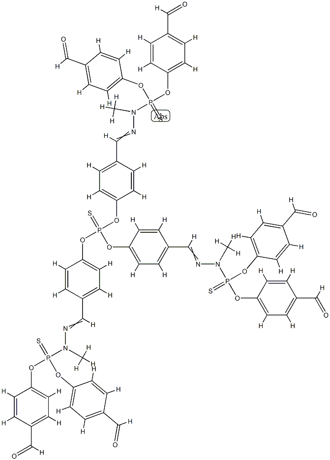 THIOPHOSPHORYL-PMMH-6 DENDRIMER, GENERATION 1.5 Structural