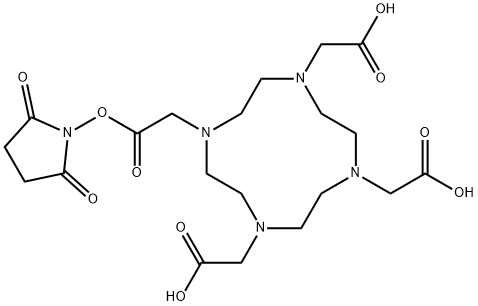 1,4,7,10-Tetraazacyclododecane-1,4,7,10-tetraacetic acid, 1-(2,5-dioxo-1-pyrrolidinyl) ester Structural