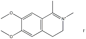 Isoquinolinium,3,4-dihydro-6,7-dimethoxy-1,2-dimethyl-, iodide (1:1) Structural