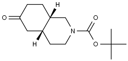 rac cis-N-Boc-octahydro-isoquinolin-6-one Structural
