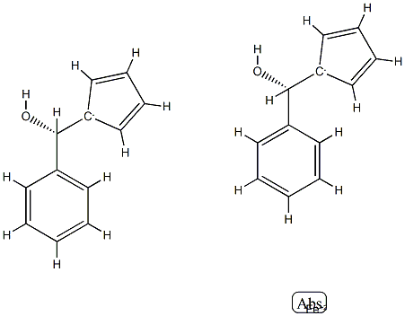 (R,R)-1,1'-Bis(hydroxy(phenyl)methyl)ferrocene Structural