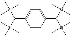 Silane(1,4-phenylenedimethylidene)tetrakis[trimethyl Structural