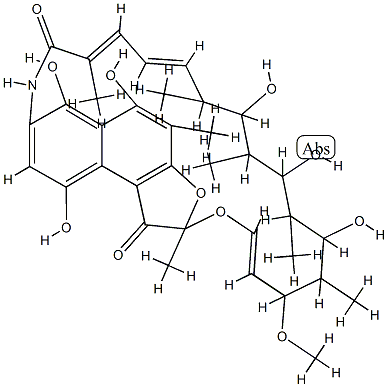 Rifamycin, 25-O-deacetyl- Structural