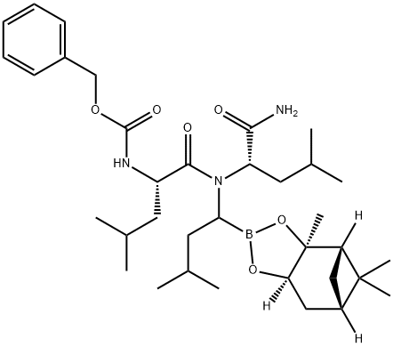 Z-Leu-Leu-BoroLeu-Pinanediol (MG261) Structural