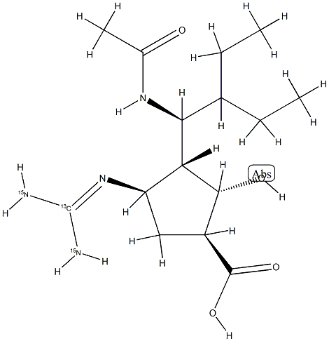 Peramivir-13C,15N2 Structural