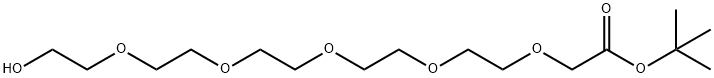 Hydroxy-PEG5-t-butyl acetate Structural