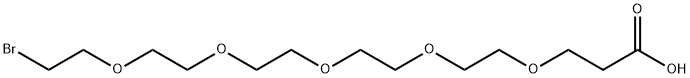 Br-PEG5-acid Structural