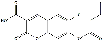 7-Butyryloxy-6-chloro-2-oxo-2H-chromene-3-carboxylic acid