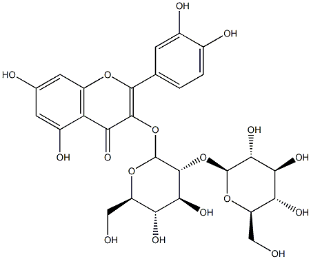 quercetin-3-O-sophoroside Structural