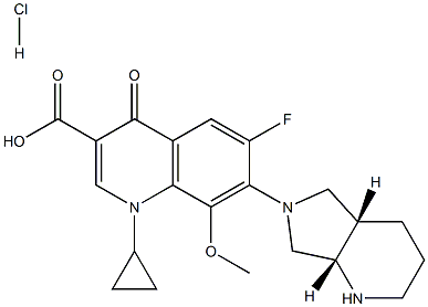 Moxifloxacin hydrochloride Structural Picture