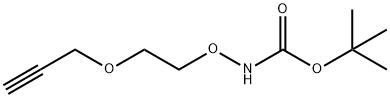 Boc-aminooxy-PEG1-Propargyl Structural