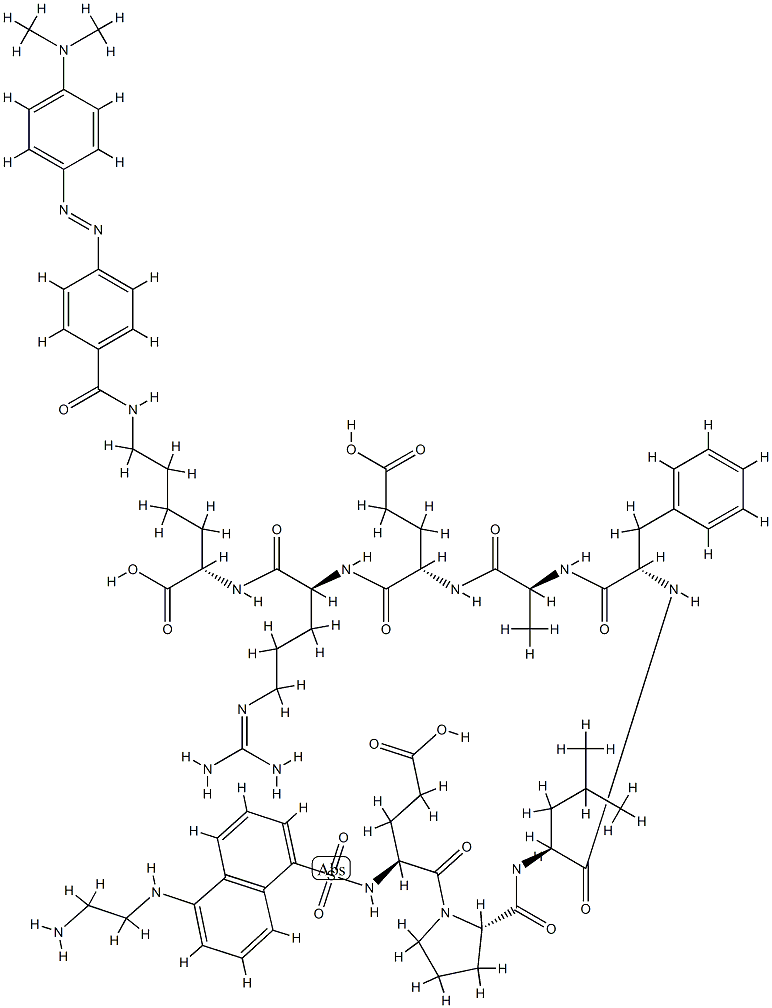 H-GLU(EDANS)-PRO-LEU-PHE-ALA-GLU-ARG-LYS(DABCYL)-OH