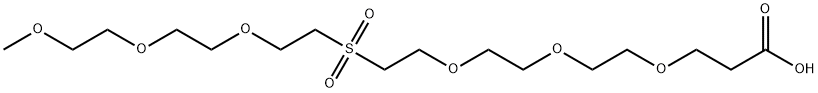 m-PEG3-Sulfone-PEG3-acid Structural