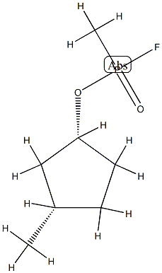 Phosphonofluoridic acid, methyl-, (1R,3S)-3-methylcyclopentyl ester, rel- (9CI) Structural