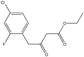 ethyl 4-(4-chloro-2-fluorophenyl)-3-oxobutanoate Structural