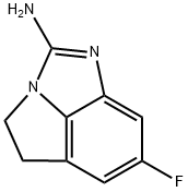 Pyrrolo[1,2,3-cd]benzimidazol-2-amine, 7-fluoro-4,5-dihydro- (9CI) Structural