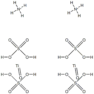 diammonium oxobis[sulphato(2-)-O]titanate(2-)  Structural
