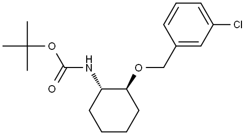 Tert-Butyl ((1S,2S)-2-((3-Chlorobenzyl)Oxy)Cyclohexyl)Carbamate(WXC03032) Structural