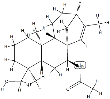 Kaur-15-ene-7β,19-diol 7-acetate Structural
