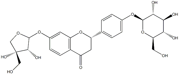 Liguiritigenin-7-O-D-apiosyl-4’-O-D-glucoside Structural