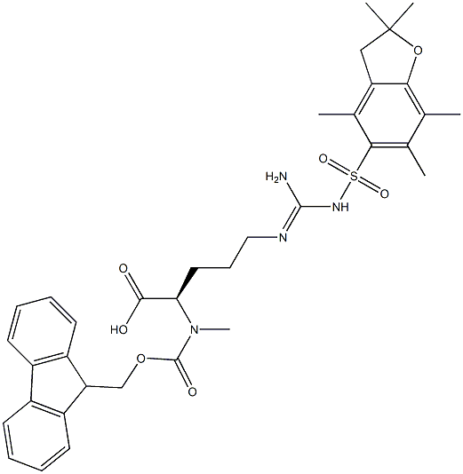 FMoc-N-Me-D-Arg(pbf)-OH Structural