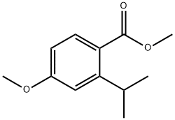 Benzoic acid, 4-?methoxy-?2-?(1-?methylethyl)?-?, methyl ester Structural