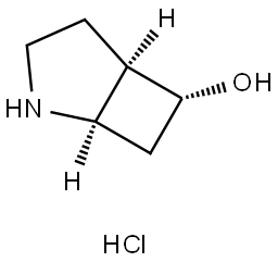 rac-(1R,5R,6R)-2-azabicyclo[3.2.0]heptan-6-ol hydrochloride Structural