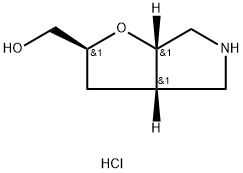 rac-(2S,3aS,6aS)-hexahydro-2H-furo[2,3-c]pyrrol-2-ylmethanol hydrochloride Structural
