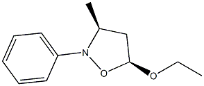 Isoxazolidine, 5-ethoxy-3-methyl-2-phenyl-, (3R,5R)-rel- (9CI) Structural