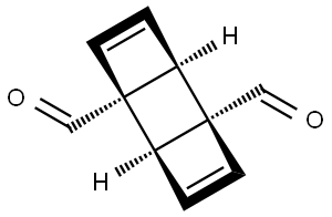 Tricyclo[4.2.0.02,5]octa-3,7-diene-1,5-dicarboxaldehyde, (1R,2R,5R,6R)-rel- (9CI) Structural