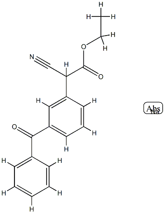Ethyl 2-(3-Benzoylphenyl)-2-cyanoacetate SodiuM Salt Structural