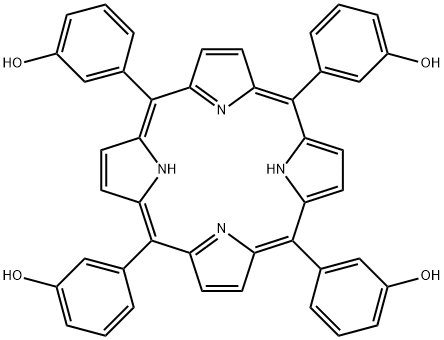 5,10,15,20-tetra(3-hydroxyphenyl)porphyrin Structural