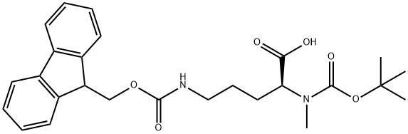 Boc-N-Me-Orn(Fmoc)-OH Structural